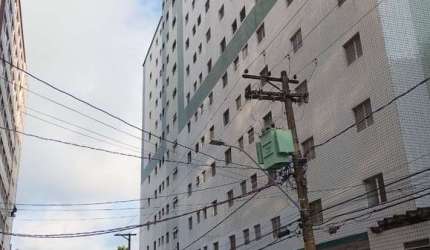 Apartamento com 1 quarto à venda na Rua Rubens Ferreira Martins, 159, Guilhermina, Praia Grande, 32 m2 por R$ 235.000