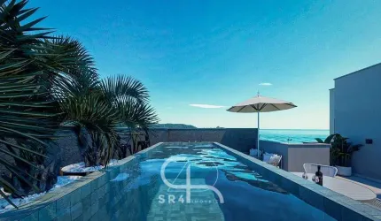 Duplex frente ao mar com 4 suítes à venda