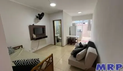Aluguel de apartamento na Praia do Sape em Ubatuba-SP: 1 quarto, sala, banheiro, garagem e 31m² de área!