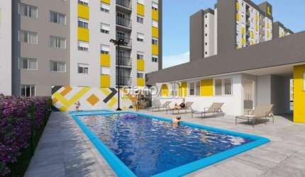 Apartamento à venda, com 49,69m², 2 quartos - Barnabé - Gravataí / RS por R$ 201.432,50