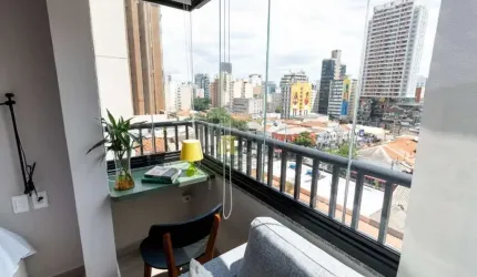 Apartamento com 1 quarto à venda na Rua Cardeal Arcoverde, 2004, Pinheiros, São Paulo, 25 m2 por R$ 418.000