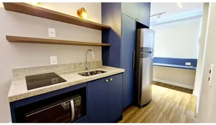 Apartamento com 1 quarto à venda na Avenida Vereador José Diniz, 2183, Santo Amaro, São Paulo, 26 m2 por R$ 411.000