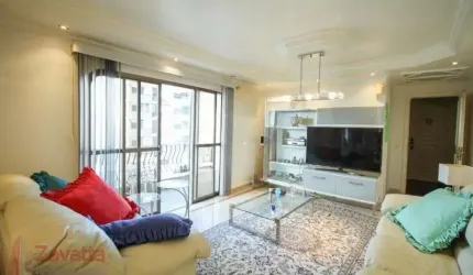 Apartamento de Luxo à Venda em São Paulo - Jardim Anália Franco: 3 Quartos, 1 Suíte, 2 Salas, 4 Banheiros, 2 Vagas de Garagem, 130m².
