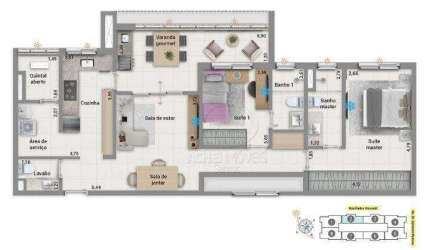Apartamento à venda no Embaré em Santos