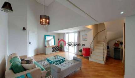 Cobertura no Edifício Mediterrâneo com 3 dormitórios à venda, 320 m² por R$ 1.755.000 - Jardim Esplanada - São José dos Campos/SP