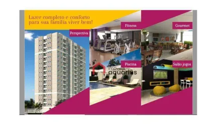 Apartamento no Condomínio Grand Valle Elvira Up com 3 dormitórios à venda, 72 m² por R$ 435.340 - Centro - Jacareí/SP