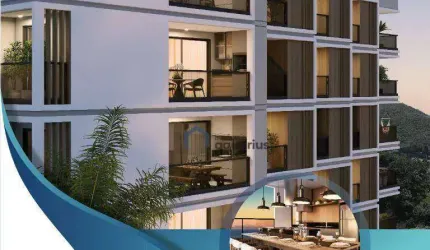 Apartamento no Edificio Mar Toninhas  com 1 dormitório à venda, 35 m² por R$ 306.400 - Toninhas - Ubatuba/SP