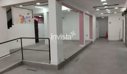 Excelente Loja/Ponto Comercial de esquina com 220 m² para Alugar no Marapé em Santos