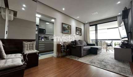 Apartamento mobiliado no bairro da Aparecida em Santos
