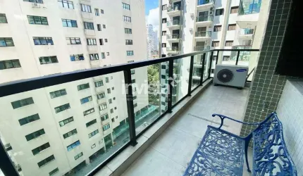 Locação de 3 dormitórios mobiliados com vista lateral para o Mar, bairro do Boqueirão