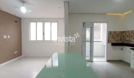 Apartamento na QUADRA DA PRAIA com 2 Dormitórios para ALUGAR no Embaré em SANTOS