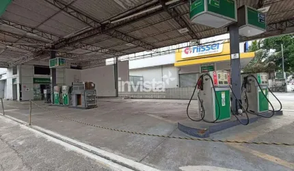 Ponto Comercial / Posto de Gasolina para Alugar com 864 m² no Embaré em Santos/SP