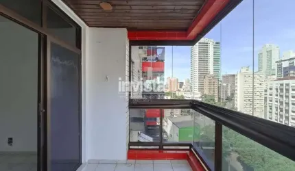 Apartamento 2 Dormitórios com dependência e VARANDA para Alugar na PONTA DA PRAIA em Santos
