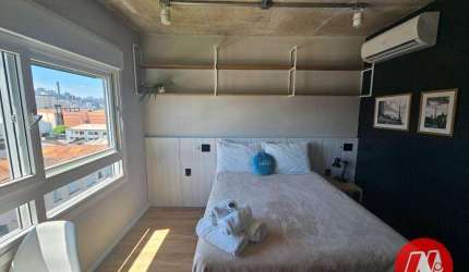 Studio com 1 dormitório para alugar, 27 m²  no Bairro Santa Cecília - Porto Alegre/RS