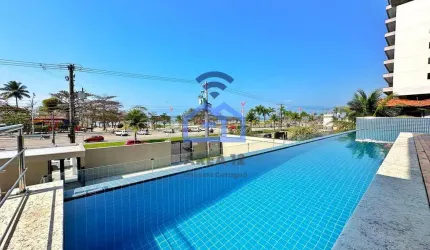 Apartamento à venda, frente mar, com localização privilegiada na praia do Indaiá, Caraguatatuba, SP