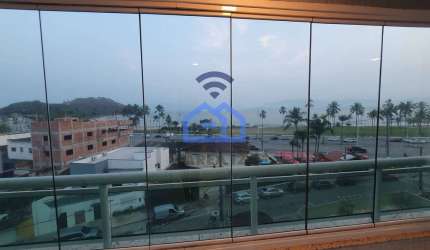 Apartamento com vista-mar à venda no bairro do Sumaré em Caraguatatuba, SP - 3 suítes, varanda gour