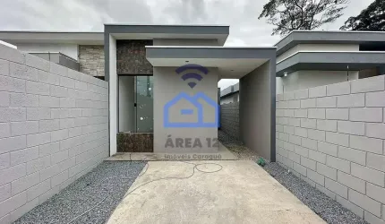 Casa nova à venda no bairro do Golfinho em Caraguatatuba, SP - 65m², com 2 dormitórios, sendo 1 suí