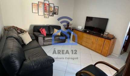 Casa à venda no bairro Indaiá em Caraguatatuba, SP - 03 dormitórios sendo 01 suíte, piscina, 04 vag