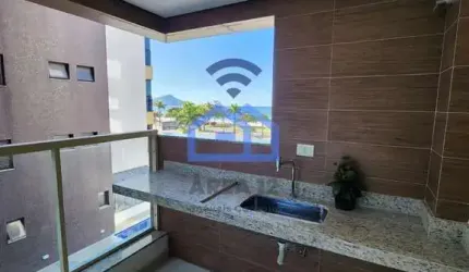 Apartamento à Venda no bairro do Indaiá em Caraguatatuba, SP - 3 dormitórios e varanda ampla com vi