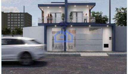 Casa nova com 3 dormitórios no Recanto do Sol em Caraguatatuba - entrega prevista março de 2025