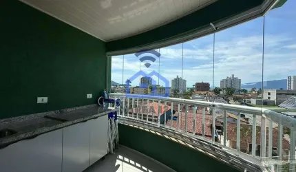 Apartamento, Vista Mar, 3 dormitórios, varanda, no bairro do indaiá em Caraguatatuba-SP