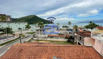 Apartamento vista-mar para locação no bairro da Martim de Sá em Caraguatatuba, SP - More a poucos p