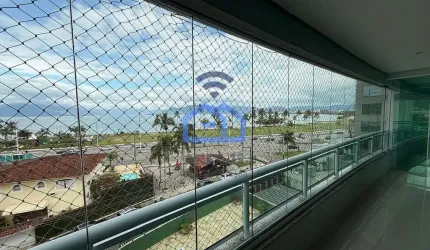 Apartamento vista mar de 3 suítes para locação no bairro do Sumaré em Caraguatatuba, SP