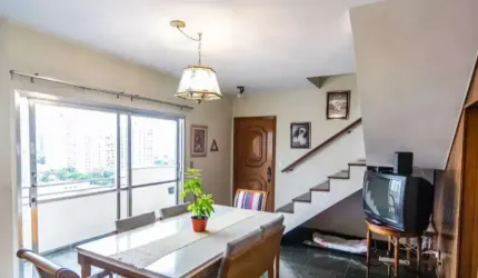 Cobertura no Condomínio Anita no Tatuapé com 150m² 1 suíte 2 banheiros 2 vagas.