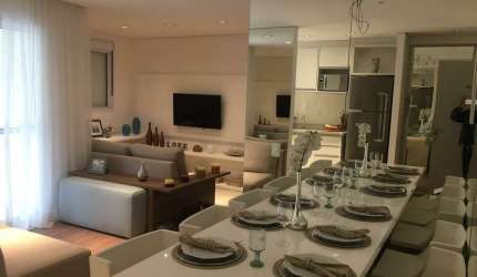 Apartamento condomínio  Living Drean Panamby na Morumbi 64m² com 2 dormitórios 2banheiros 1vagas