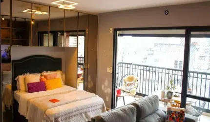 Studio a venda 01 dormitório 42m² com 01 banheiro e 01 vaga Bela Vista