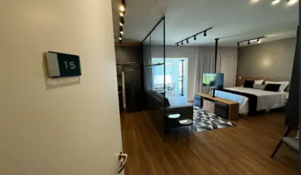 Apartamento Garden para alugar na Chácara Santo Antônio com 77 m², 1 dormitório, 2 vagas
