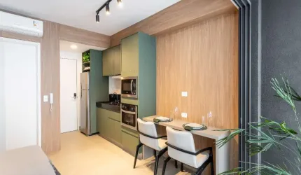 Studio para alugar com 27m², 1 quarto e sem vaga