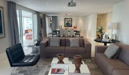 Condominio Sophistic Campo Belo, Apartamento para locação de 380m² com 4 suítes, 5 banheiros, 5 vagas.