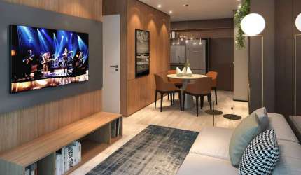 Apartamento à venda no Santo Amaro com 64m, 2 Dormitórios, 1 Suíte e 1 Vaga