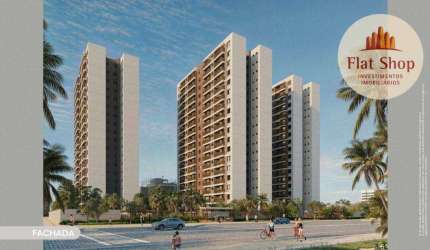 Apartamento com 2 dormitórios à venda, 53 m² por R$ 403.000,00 - Praia do Futuro II - Fortaleza/CE