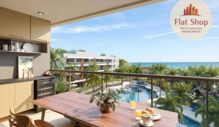 Apartamento com 1 dormitório à venda, 41 m² por R$ 465.696,19 - Porto das Dunas - Aquiraz/CE