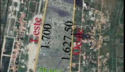 Terreno à venda, 596500 m² por R$ 8.947.500,00 - Parada - São Gonçalo do Amarante/CE