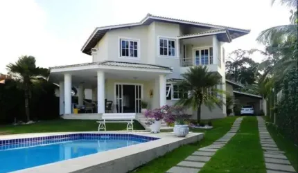 Casa em condomínio fechado com 4 quartos à venda na Rua Praia de Tubarão, Vilas do Atlantico, Lauro de Freitas, 525 m2 por R$ 1.805.000