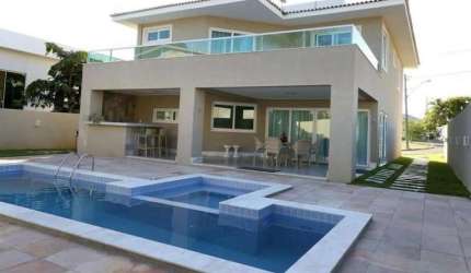 Casa em condomínio fechado com 5 quartos para alugar na Rua Caraíva, Alphaville Litoral  Norte 1, Camaçari, 10 m2 por R$ 14.000
