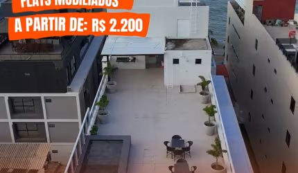 FLAT A BEIRA MAR - BESSA - SEMI MOBILIADO