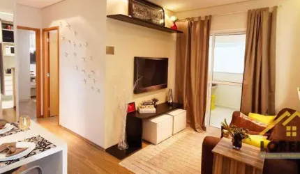 Apartamento com 2 dormitórios à venda, 51 m² por R$ 416.000,00 - Vila Humaitá - Santo André/SP