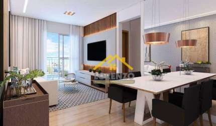 Apartamento com 2 dormitórios à venda, 65 m² por R$ 665.827,39 - Campestre - Santo André/SP