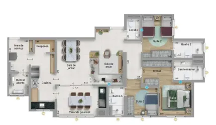 Apartamento com 3 dormitórios à venda, 117 m² por R$ 1.376.000 - Nova Petrópolis - São Bernardo do Campo/SP