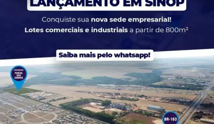 Terrenos ou lotes comercial/industrial para venda, Sinop-MT - TE7156