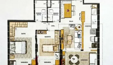 APARTAMENTO DE 2 QUARTOA À VENDA - RECREIO DOS BANDEIRANTES - WIDE RESIDENCES