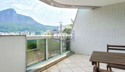 Flat com 2 quartos à venda na Avenida Epitácio Pessoa, Lagoa, Rio de Janeiro, 62 m2 por R$ 1.200.000
