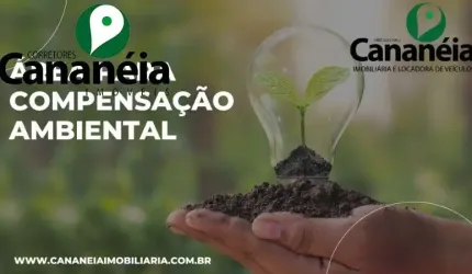 Área para compensação ambiental dentro do parque em Cananéia/SP