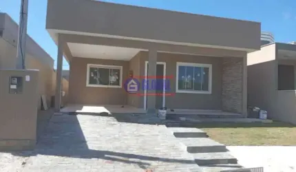 Casa em condomínio fechado com 3 quartos à venda na Estrada Do Pindobas, Pindobas, Maricá, 108 m2 por R$ 450.000
