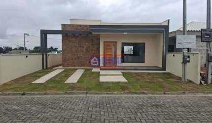 Casa em condomínio fechado com 2 quartos à venda na Estrada Do Pindobas, Pindobas, Maricá, 81 m2 por R$ 450.000