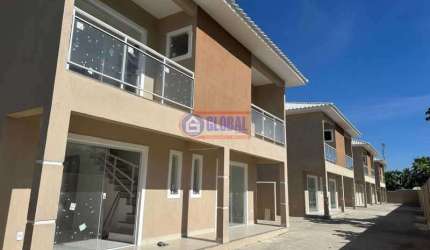 Casa em condomínio fechado com 2 quartos à venda na Rua Doze, Condado de Maricá, Maricá, 74 m2 por R$ 348.000